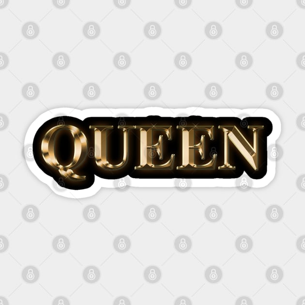 Queen Sticker by IronLung Designs